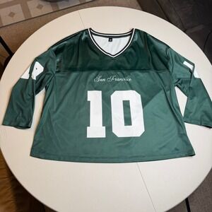 Shein Curve Womens 3XL San Francisco #10 Radiant Football Jersey Green Mesh Top
